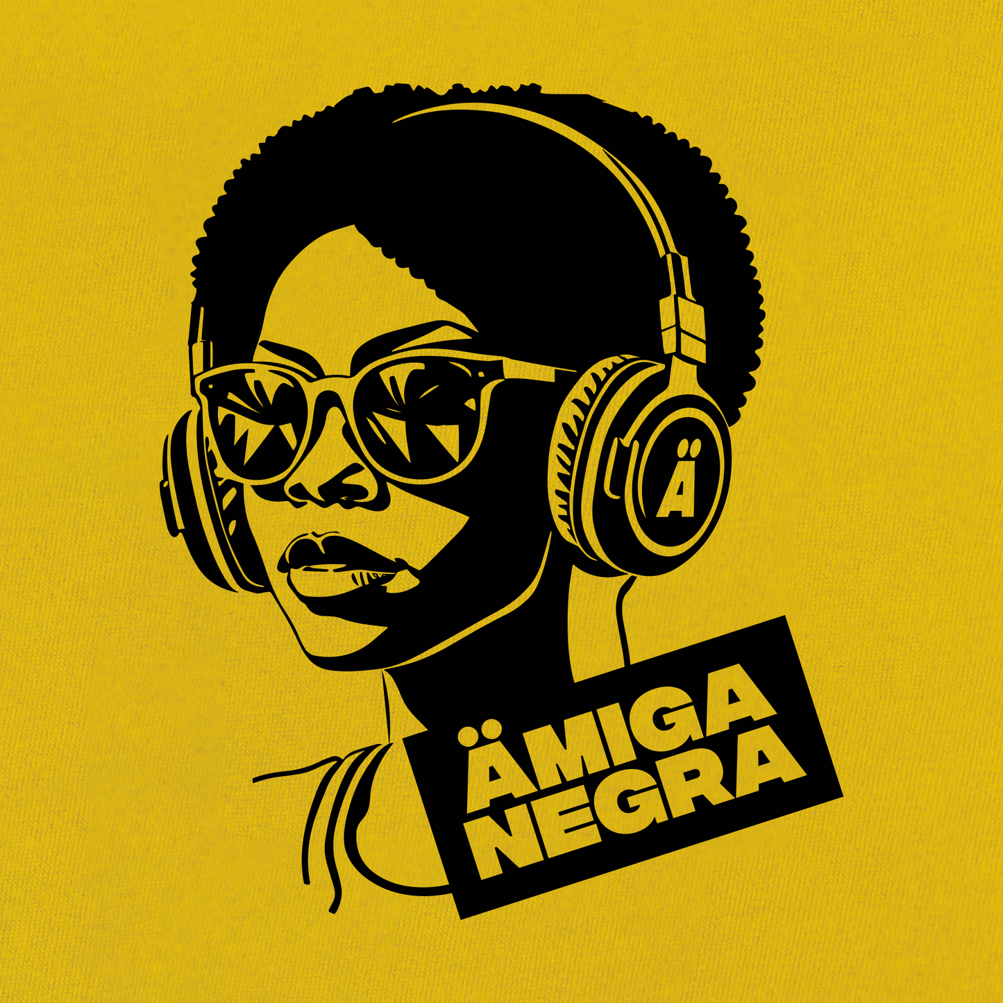 Headphones – Amiga Negra (T-shirt)